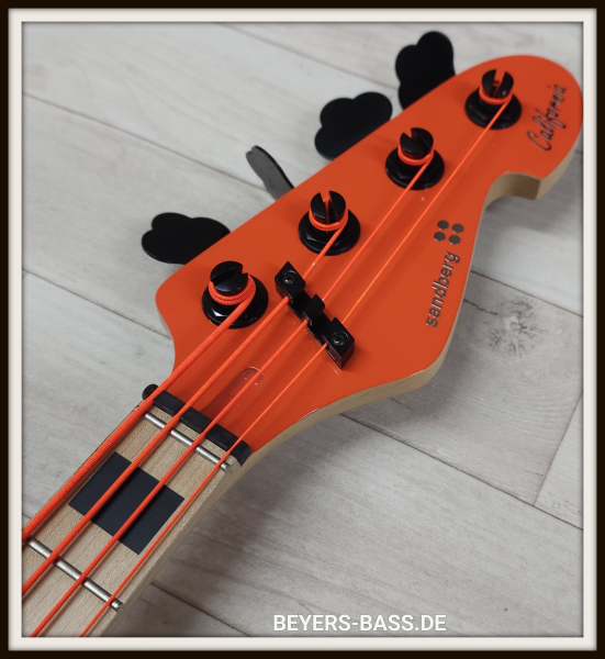 Sandberg California II TT4 "BassTheWorld" BTW, Very Soft Aged Orange Special Run, Limited Edition
